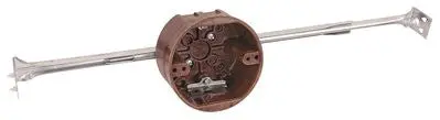 Round Ceiling-Fixture Box With Bar Hanger 4" 1