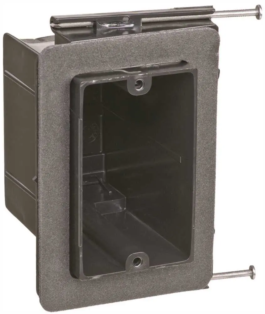 Thermoplastic Single Gang Box Nail On Vapor Tight 1