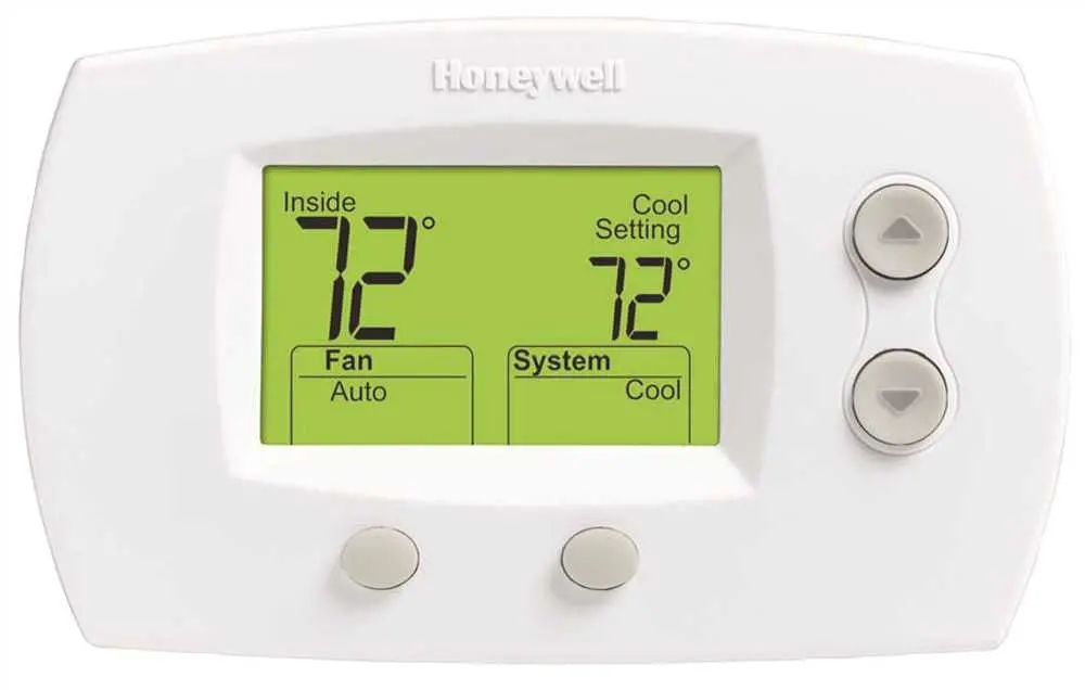 Pro 5000 Two Heat-One Cool Non-Programmable Digital Thermostat, White 1