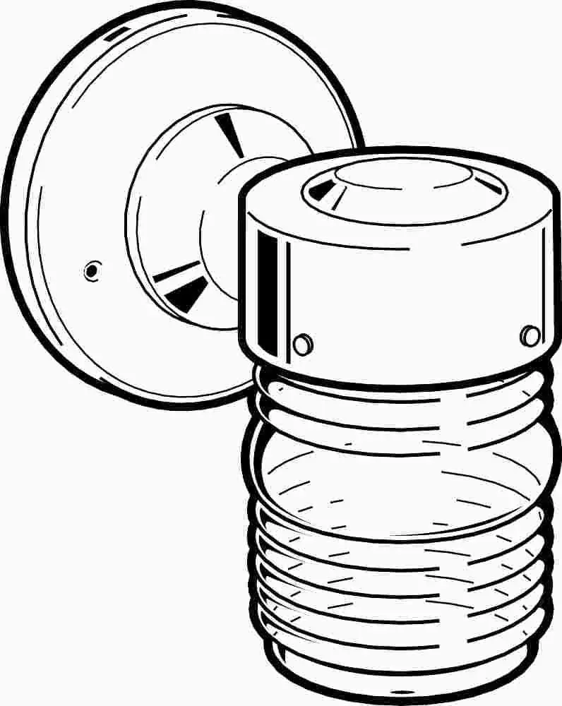 Outdoor Jelly Jar Fixture White 1