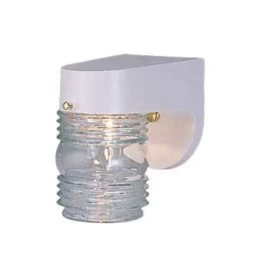 Outdoor Porch Light Fixture Jellyjar White 1