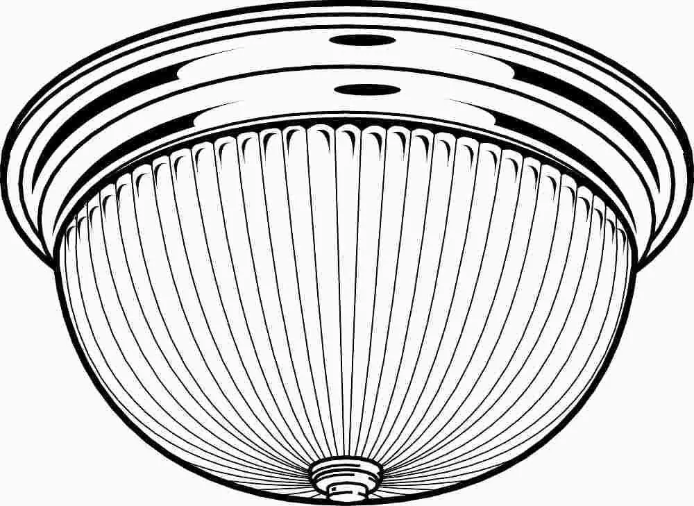 Halophane Swirl Surface Mount Ceiling Fixture, Maximum One 75 Watt Incandescent Medium Base Bulb, 10-7-8", Polished Brass 1
