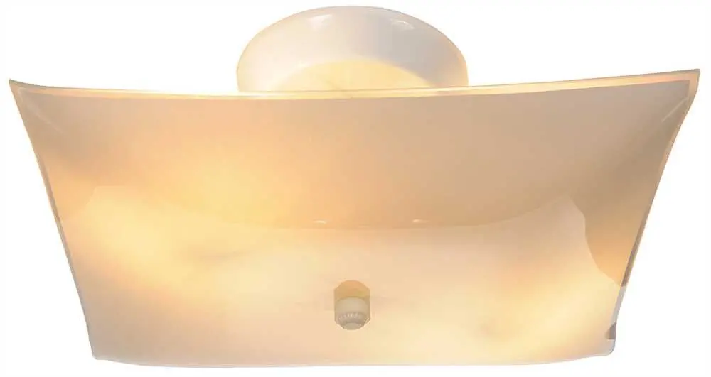 Royal Cove Flush Mount Ceiling Light, 12", White 1
