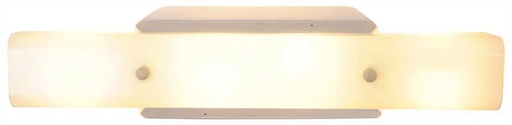 Royal Cove Panel Light Wall Mount Fixture, 24", White, Uses 4 60-Watt Incandescent Medium Base Bulbs 1