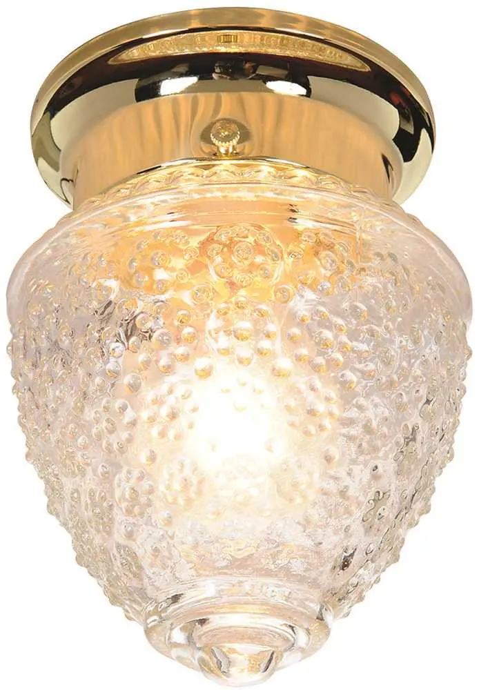 Royal Cove Traditional Surface Mount Ceiling Fixture, 5-1-2", Uses 1 60-Watt Medium Base Bulb 1