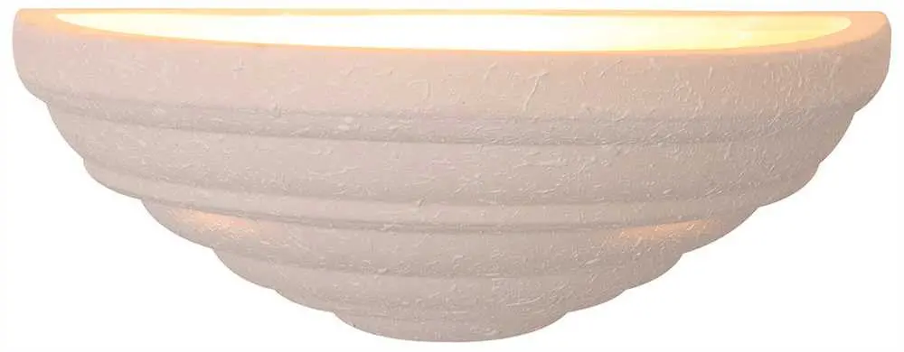 Royal Cove Decorative Wall Sconce Fixture, 12", White, Uses 1 60-Watt Incandescent Medium Base Bulb 1