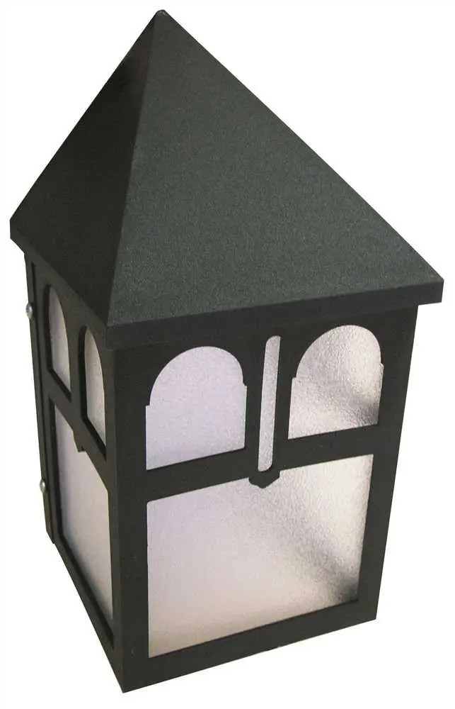 Wall Mount Fixture Black Polycarbonate Body Gu 13W 1