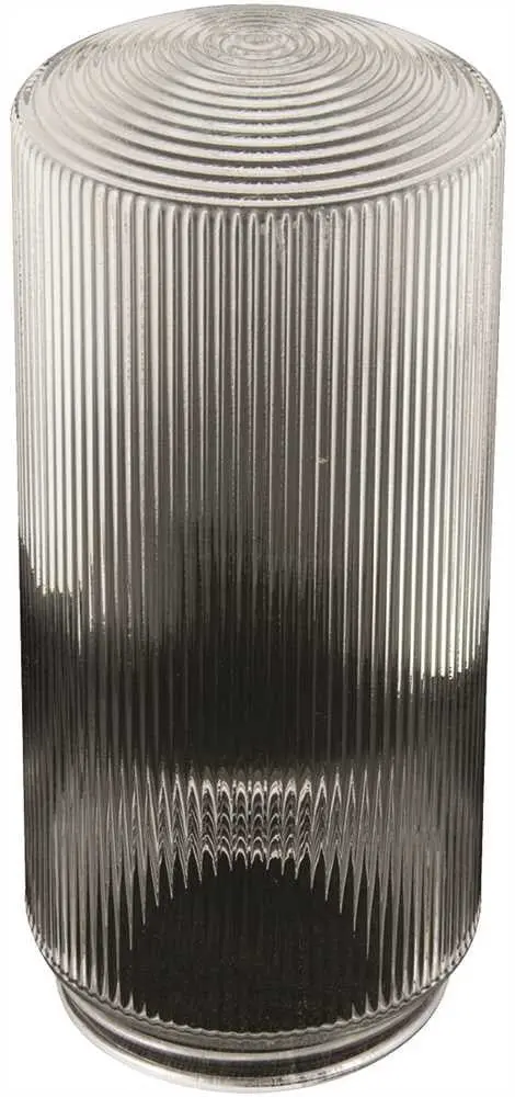 Ribbed Acrylic Threaded Jar 7-1-4" Clear 1
