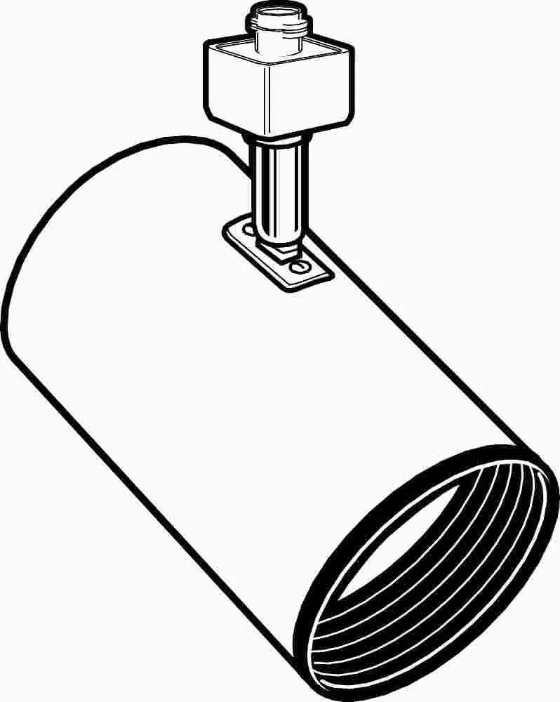 Track Head Flat R30 White 1