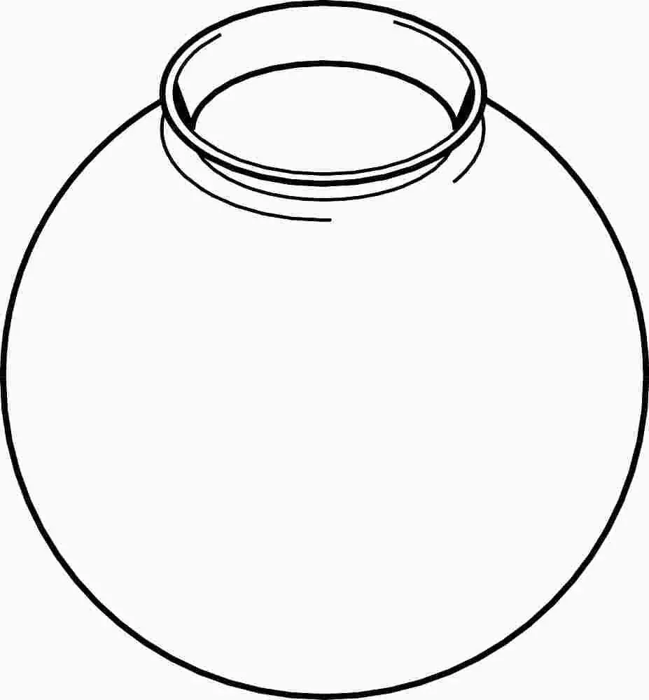 Acrylic Globe 6 In. White 1