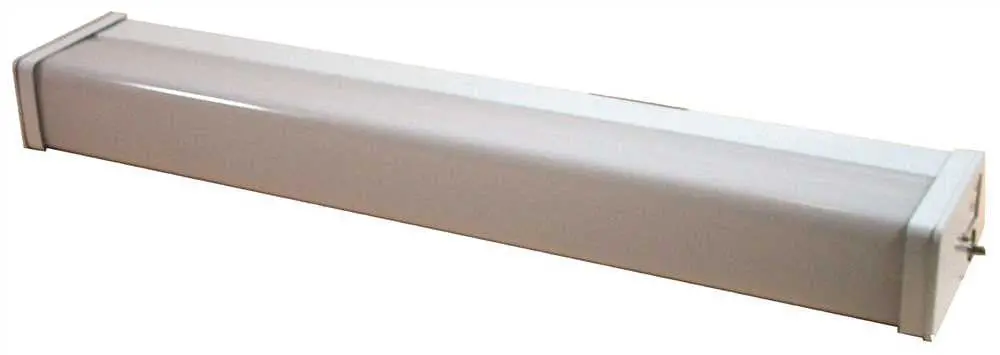 Wall Light Fixture, Uses F20 T12 Type Fluorescent Lamps, 24 In. 1