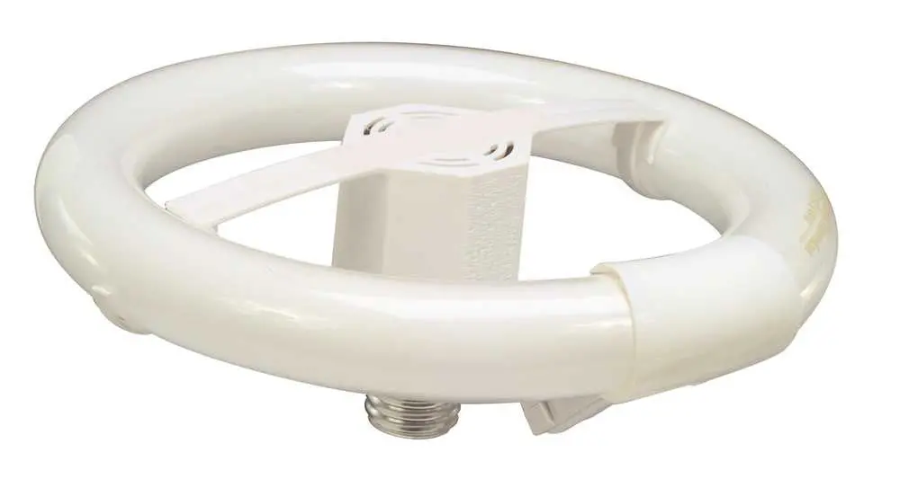 Satco&Reg; Circline Compact Fluorescent Lamp With Electronic Ballast, T9, 22 Watts, 3000K, 82 Cri, Medium Base, 8.39 In Diameter 1