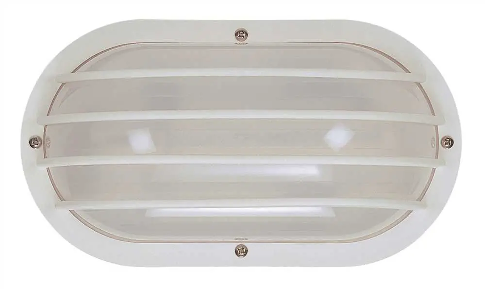 Interglobal Products Nautical-Style Ceiling - Wall Light Fixture, White, 10X5x3-7-8 In., 1 13-Watt Cfl Lamp (Included) 1