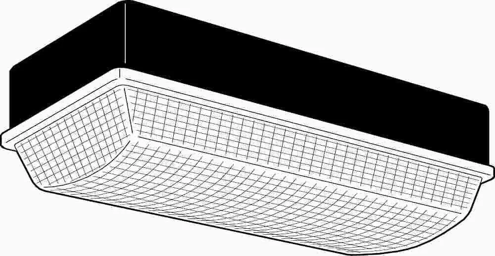 Compact Fluorescent High Impact Wall Fixture 1