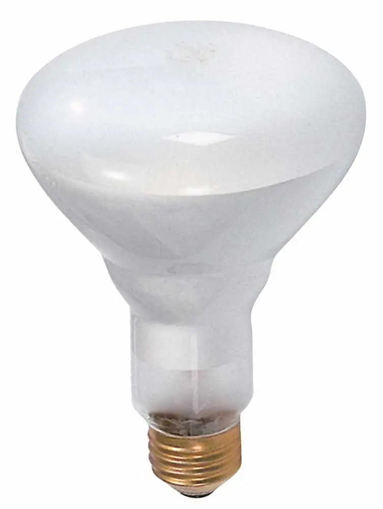Satco Incandescent Reflector Lamp Br30, 65 Watt, 130 Volt, Medium Base, Frosted 1