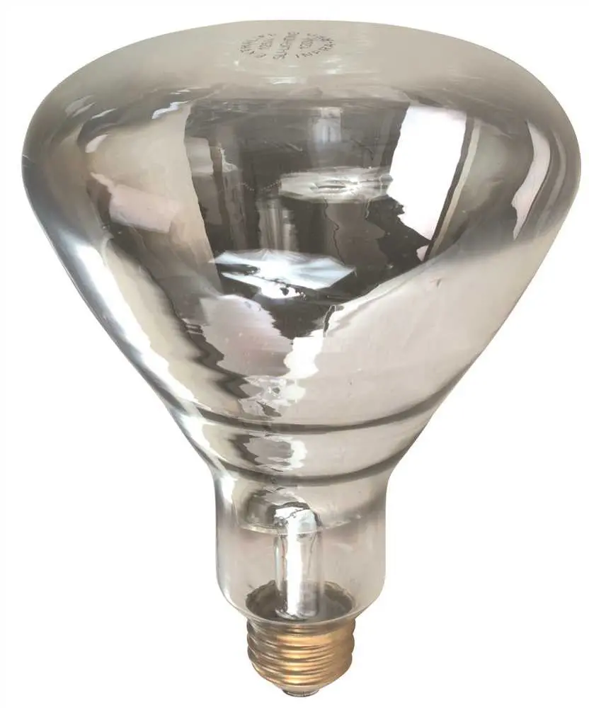 Satco&Reg; Incandescent Heat Lamp, R40, 120 Watts, 120 Volts, Medium Base, Clear 1