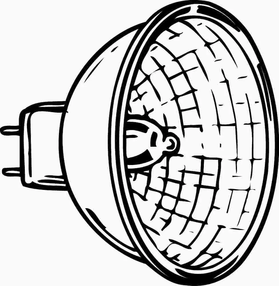 Satco&Reg; Halogen Flood Lamp, Mr16, 50 Watts, 12 Volts, Mini Bipin Round, Uv Filter, 36 Degree Beam Angle 1