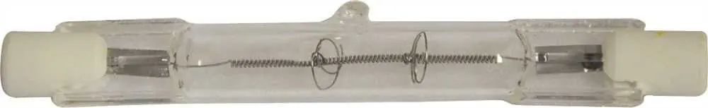 Satco&Reg; Halogen Quartz Lamp, T3, 150 Watts, 120 Volts, Double Ended Base, Clear, Uv Filter 1