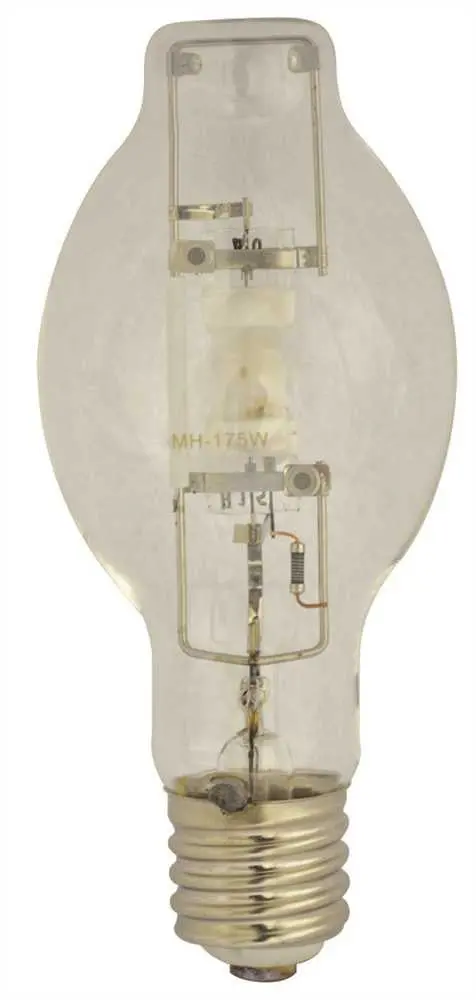 Satco&Reg; Metal Halide Lamp Ed28, 175 Watt, Mogul Base, Clear, Universal Burn Position 1