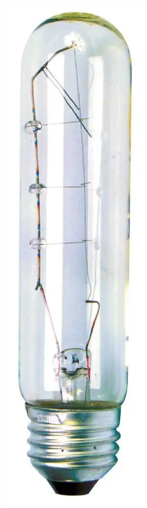 Sylvania Incandescent Showcase Lamp, T10, 25 Watt, 130 Volts, Medium Base, Clear 1