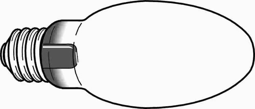 Sylvania Mercury Vapor Lamp, E17, 100 Watt, 130 Volts, E26 Medium, Coated, Universal Burn 1