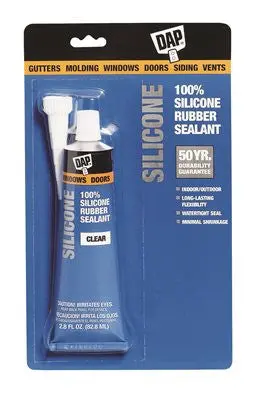 Dap&Reg; Silicone Caulk, Clear, 3 Oz. 1