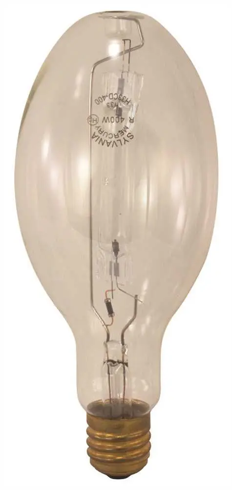 Sylvania Mercury Vapor Lamp, Ed37, 400 Watt, E39 Mogul, Clear, Universal Burn 1