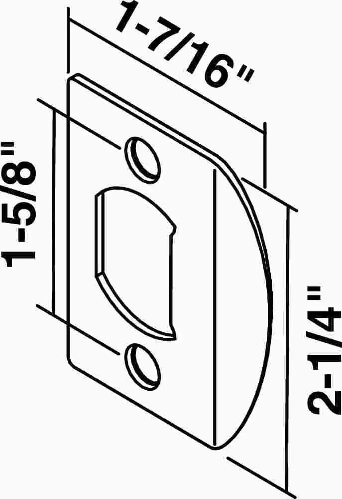 Universal Lockset Security Strike Polished Brass 1