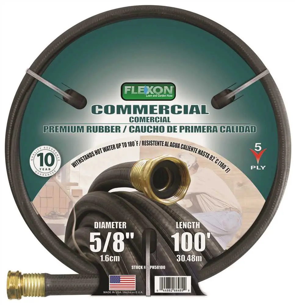 Commercial Premium Rubber Hose 5-8 In. X 100 Ft. 1