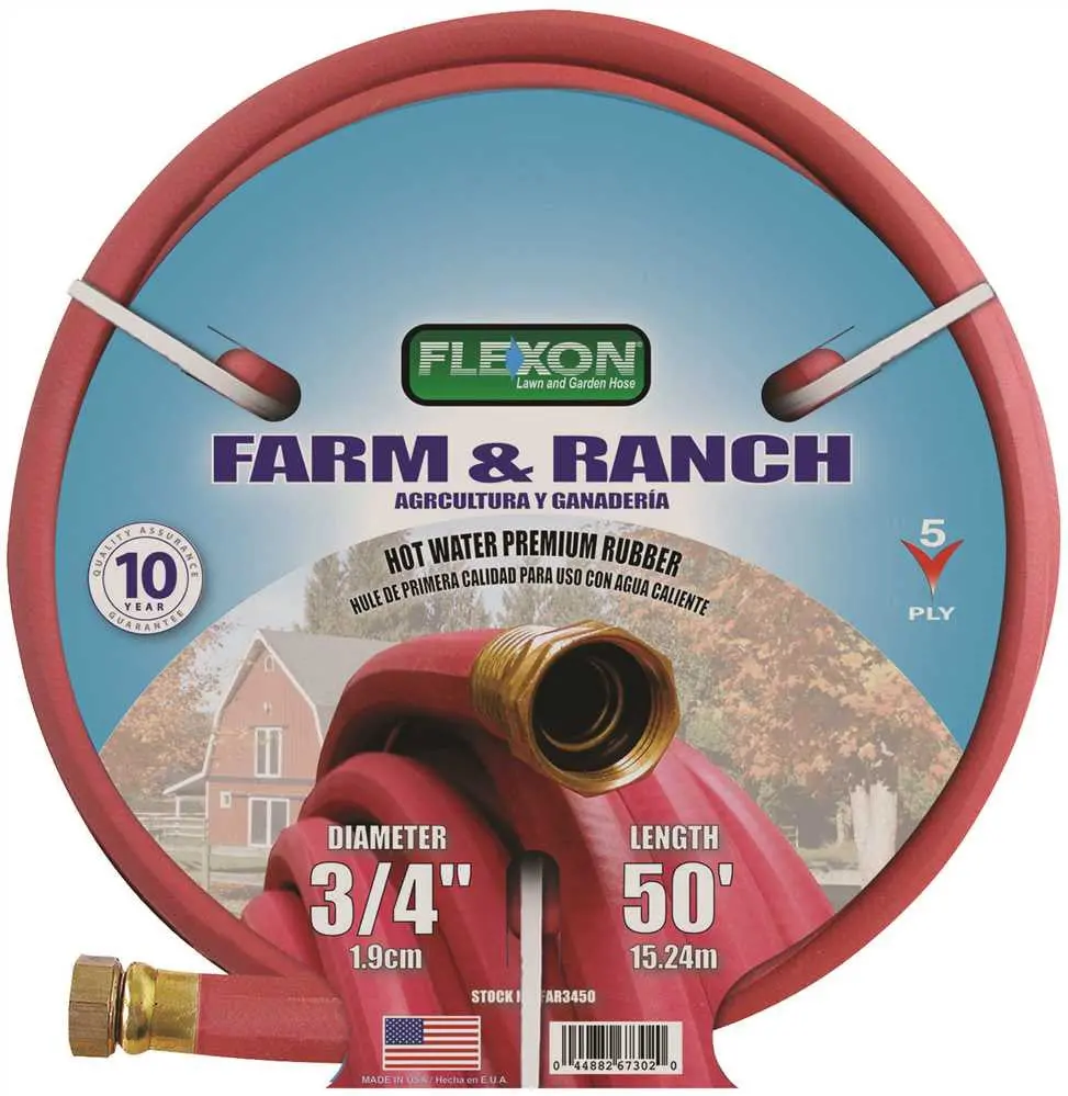 Hot Water Rubber Hose 3-4 In. X 50 Ft., Red 1