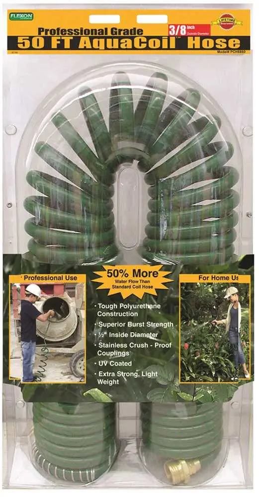 Self-Coiling Garden Hose 5-8 In. X 50 Ft. 1