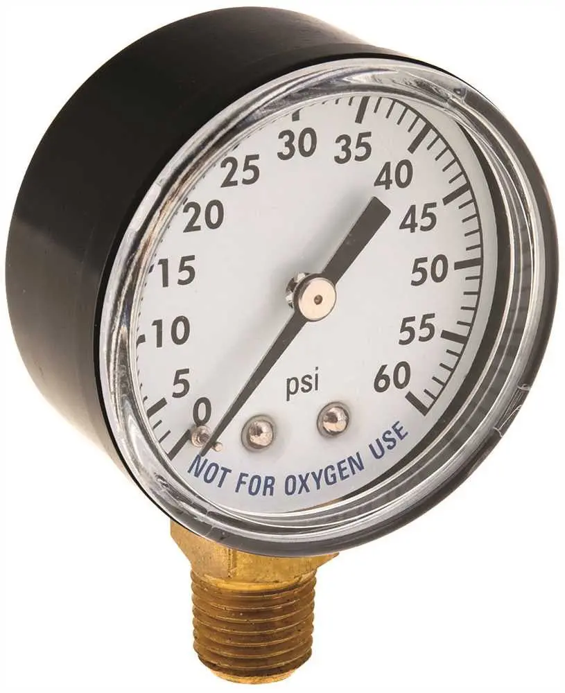 Pressure Gauge 0 To 60 Back Mount 1