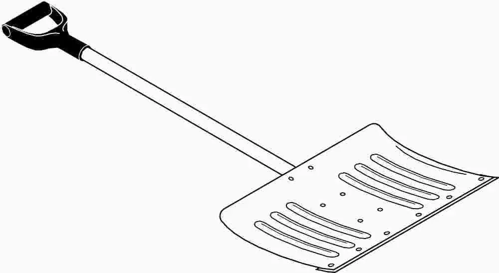 Shovel 18" X 24" Aluminum Snow Reinforced Steel 1