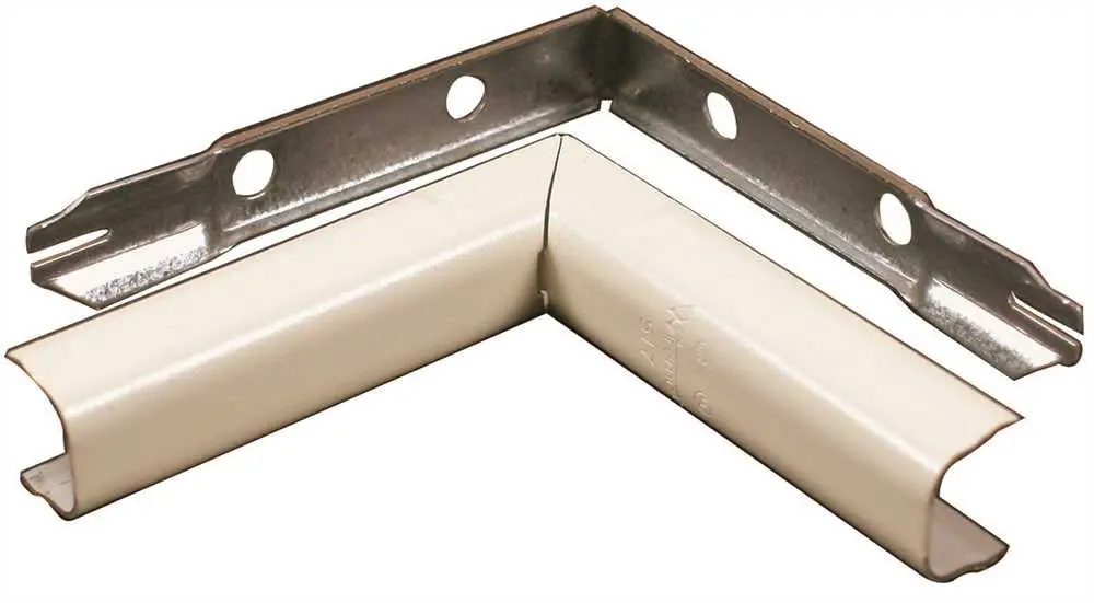 Wiremold&Reg; V500 90 Degree Internal Elbow Fitting, Steel, Single-Channel, Ivory, 2-3-4 In. 1