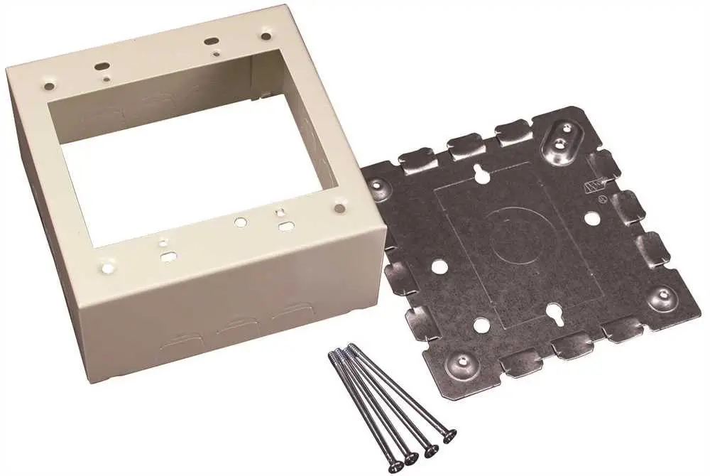 V500 And Or V700 Double Gang Switch And Receptacle Box Ivory 1