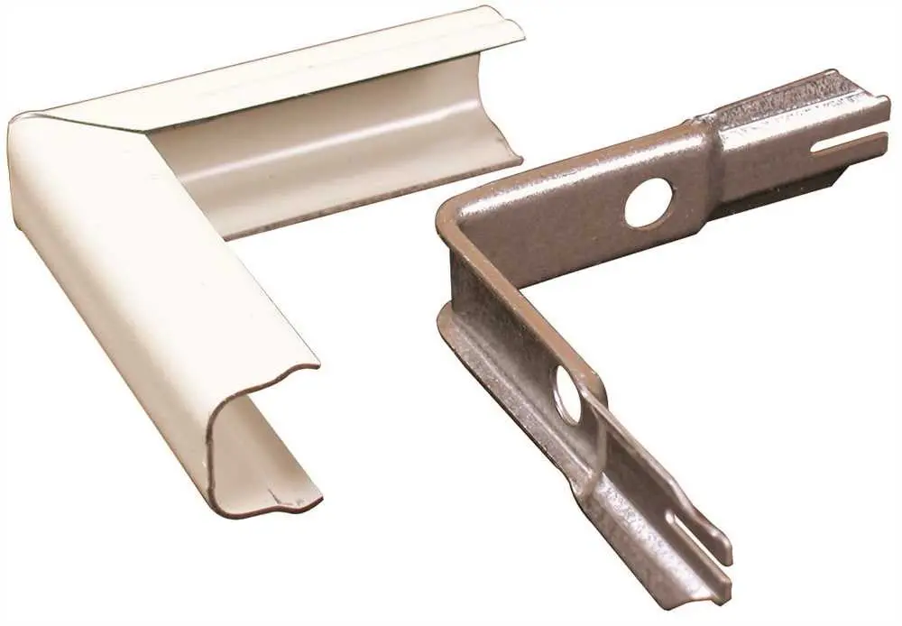 Wiremold&Reg; V500 90 Degree External Elbow Fitting, Steel, Single-Channel, Ivory, 2-1-2 In. 1