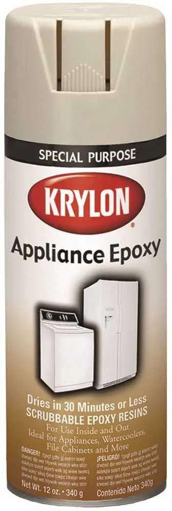 Krylon Appliance Epoxy Enamel Spray Biscuit 12 Oz 1