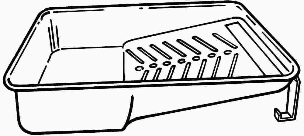 Deluxe Deep Well Plastic Paint Tray 1