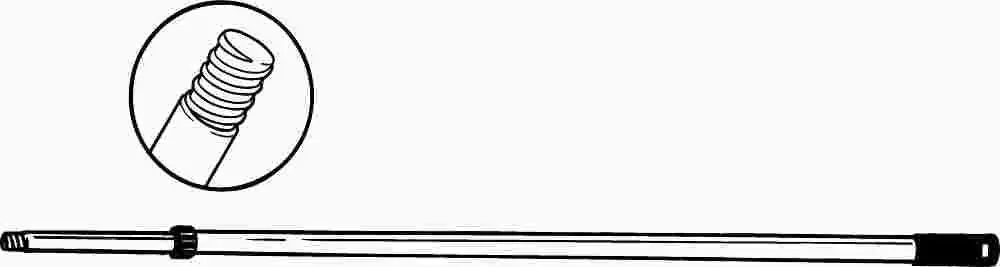 Telescoping Extension Handle 43" To 79" Metal 1