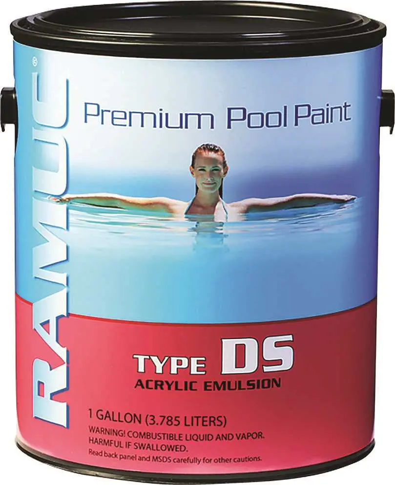 Pool Paint Water Based Acrylic White Gallon 1
