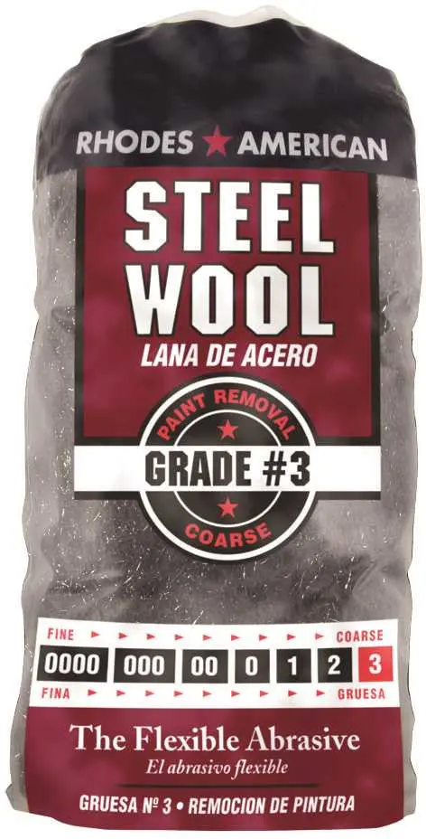 Steel Wool Coarse #3, 12 Per Sleeve 1