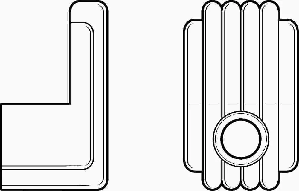 Mirror Clips With Fasteners 1-4 In. 1