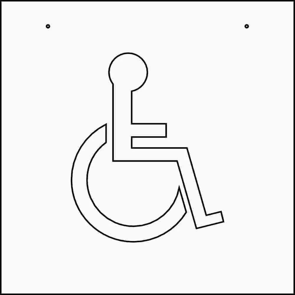 Handicap Parking Stencil 1