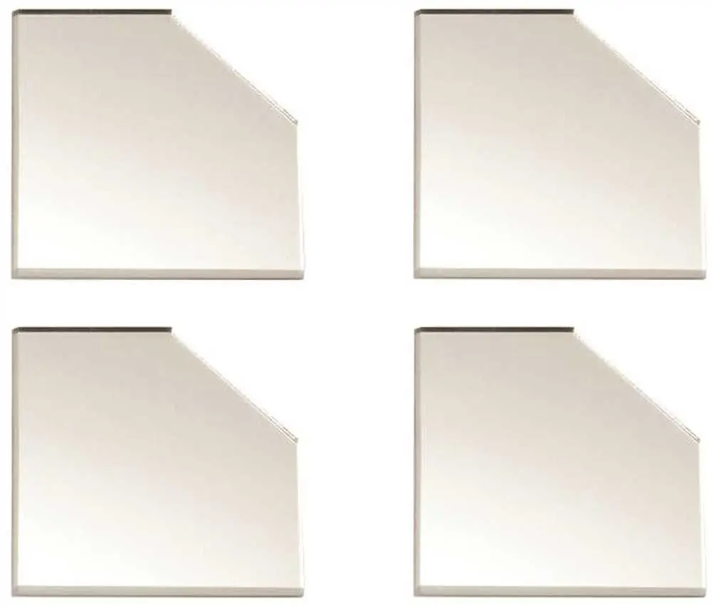 Acrylic Mirror Corner Cover Plate, 4 Plates Per Pack 1