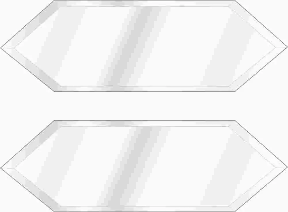 Acrylic Mirror Edge Extender Cover Plate, 2 Plates Per Pack 1