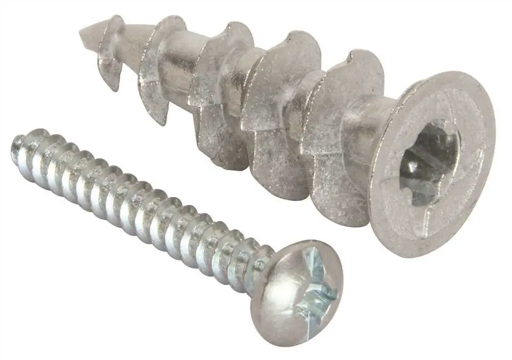 Hodell-Natco Pan Head Self-Drilling E-Z Wall Anchors Zinc Kit, 25 Per Pack 1