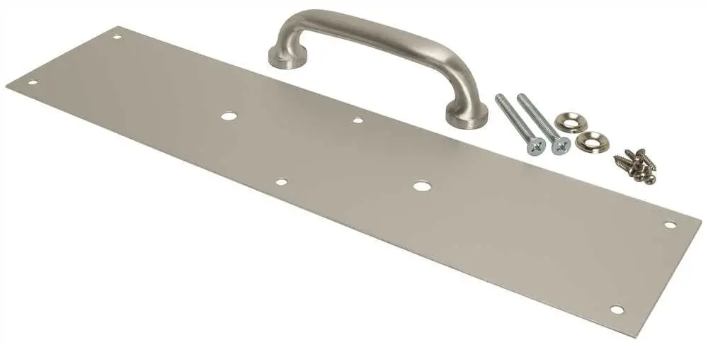 Door Plate Pull Aluminum, 16" X 4" 1