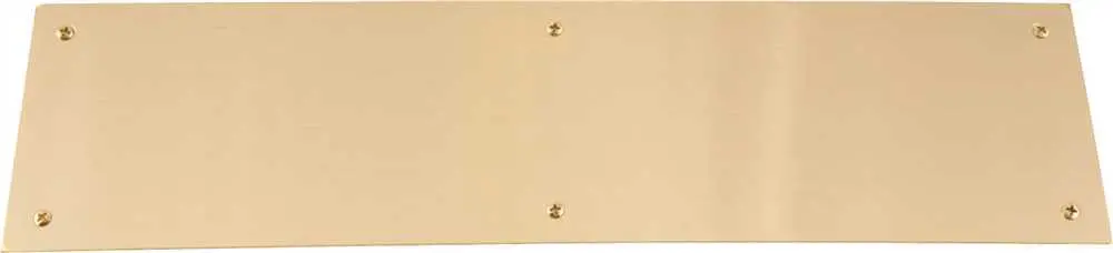 Door Plate Push Polished Brass, 16" X 4" 1