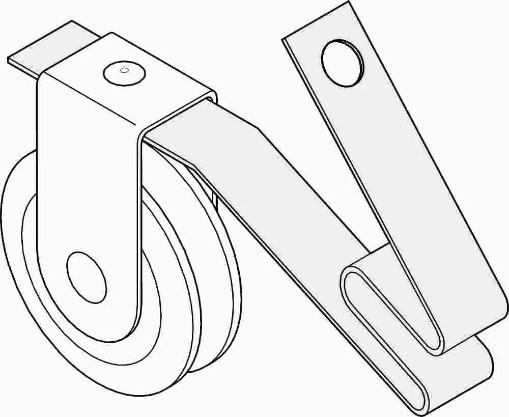 Screen Door Nylon Roller 1