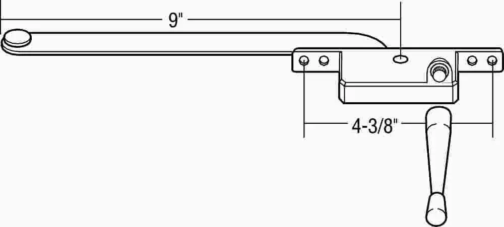 Window Casement Right Hand Aluminum 1